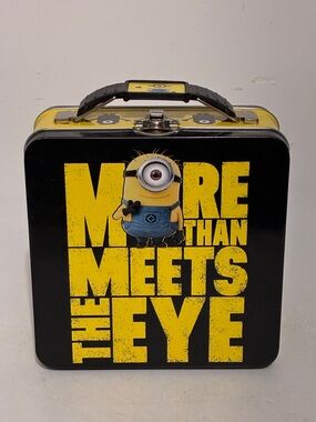 Minions 'More Than Meets The Eye' Metal Lunchbox - Yellow & Black